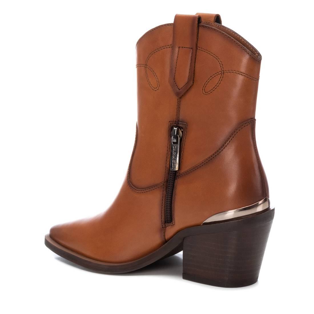 Carmela 16171803 bottine cowboy marron cuir talon 7 cm