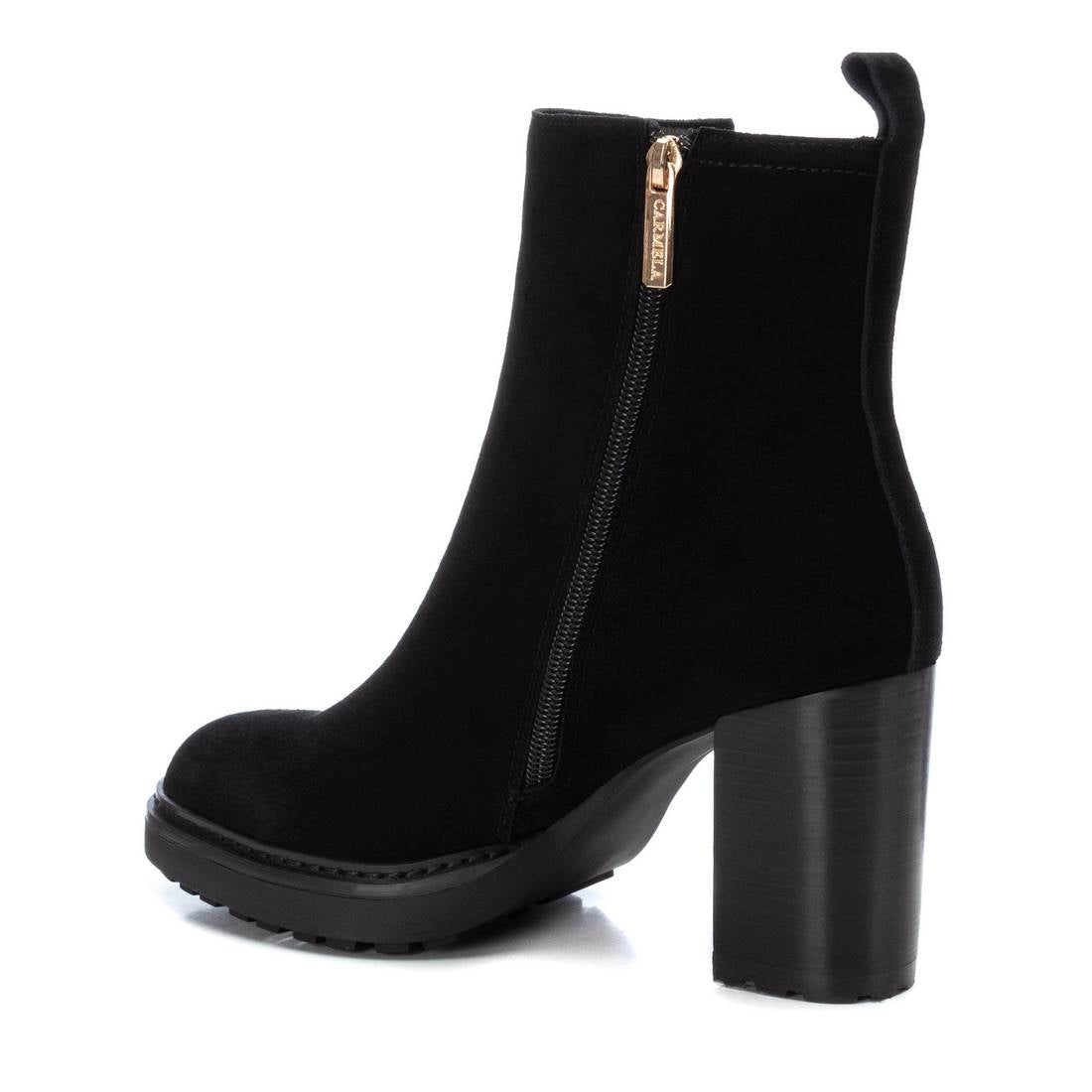Carmela 16110801 bottines cuir noir talon 8 cm
