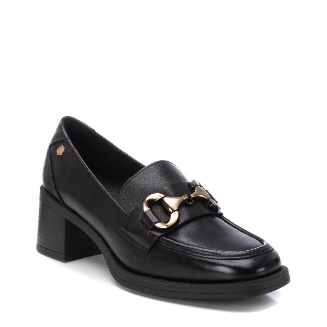 Carmela 16200102 mocassin cuir noir talon moyen 35-41