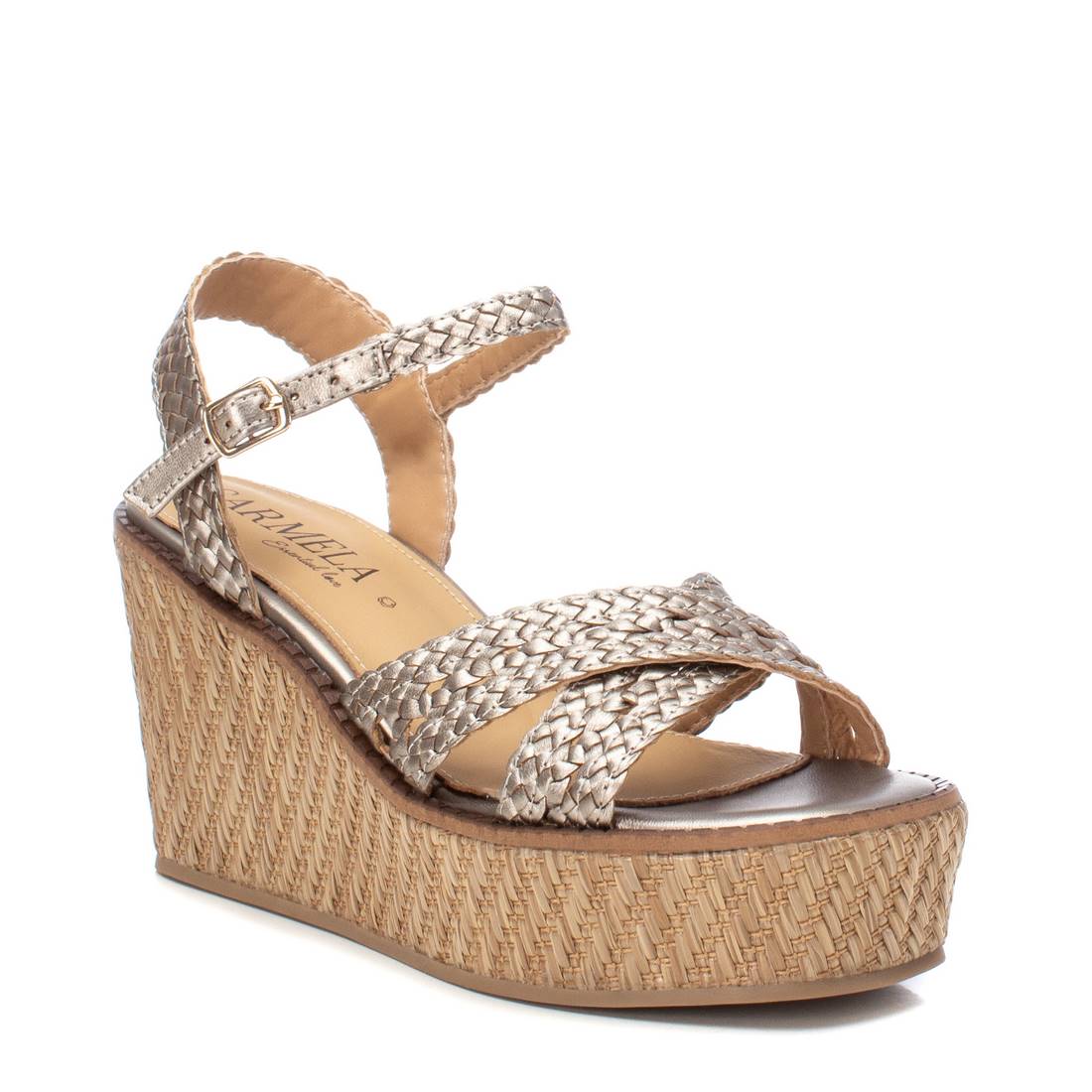 Carmela 16148402 sandales compensées cuir gris