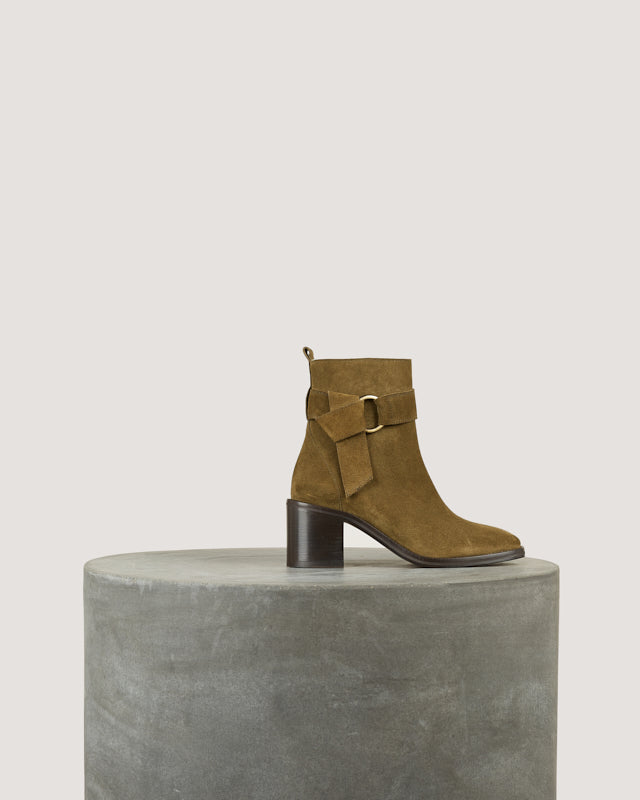 Tila March Lea boots cuir kaki talon 6 cm