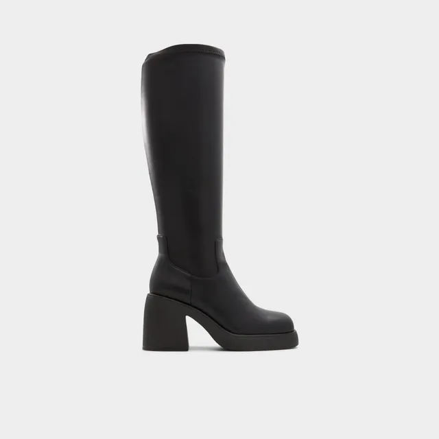 ALDO Auster-WC bottes hautes noires talon plat