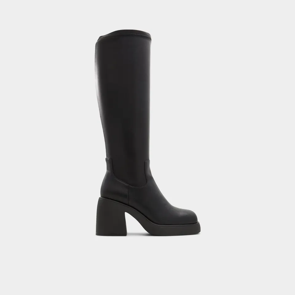 ALDO Auster-WC bottes hautes noires talon plat