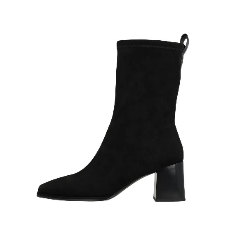 Lodi A-HEKA bottines noires daim véritable