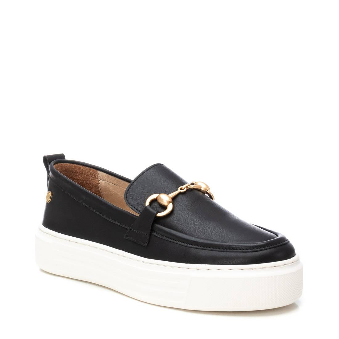 Carmela 16206501 mocassin femme noir cuir confort