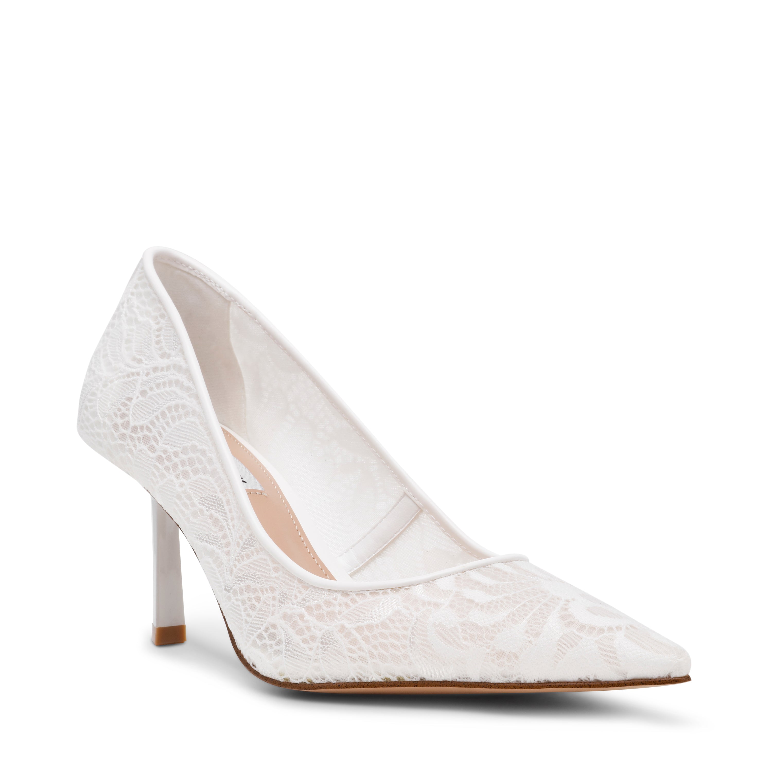 Steve Madden Vivion-L escarpins blanc dentelle talon 5,5 cm