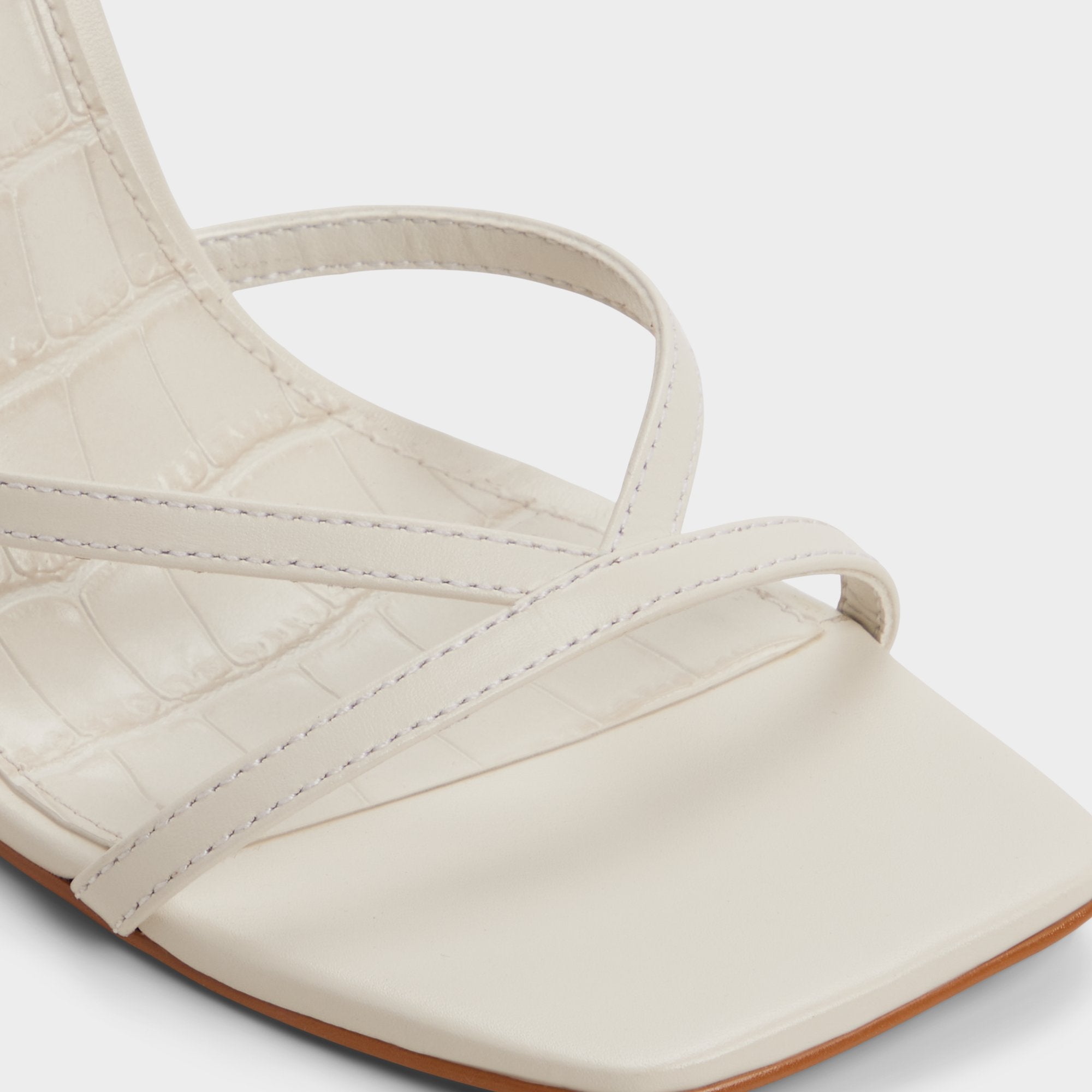 ALDO Beachglass sandales talons perles blanc
