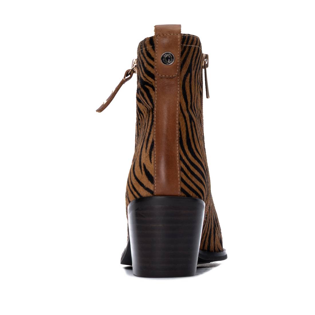 Carmela 16438603 bottines cuir camel animal talon