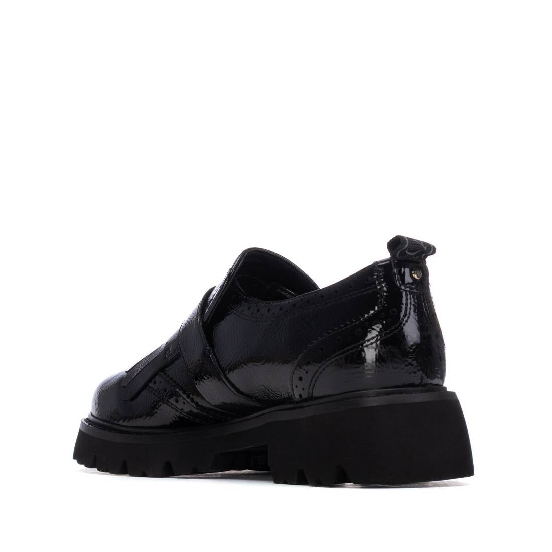 Carmela 16259405 mocassins femme noir vernis talon