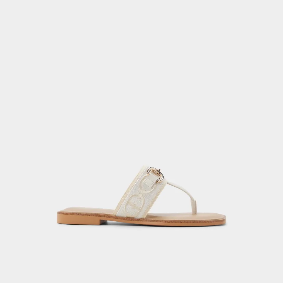 ALDO Coralynna ballerines toile monogramme bout carré