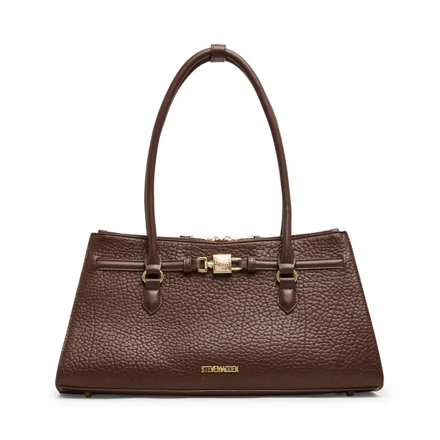 Steve Madden Bshirley sac shopper marron doré zippé
