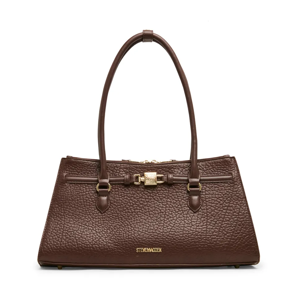 Steve Madden Bshirley sac shopper marron doré zippé