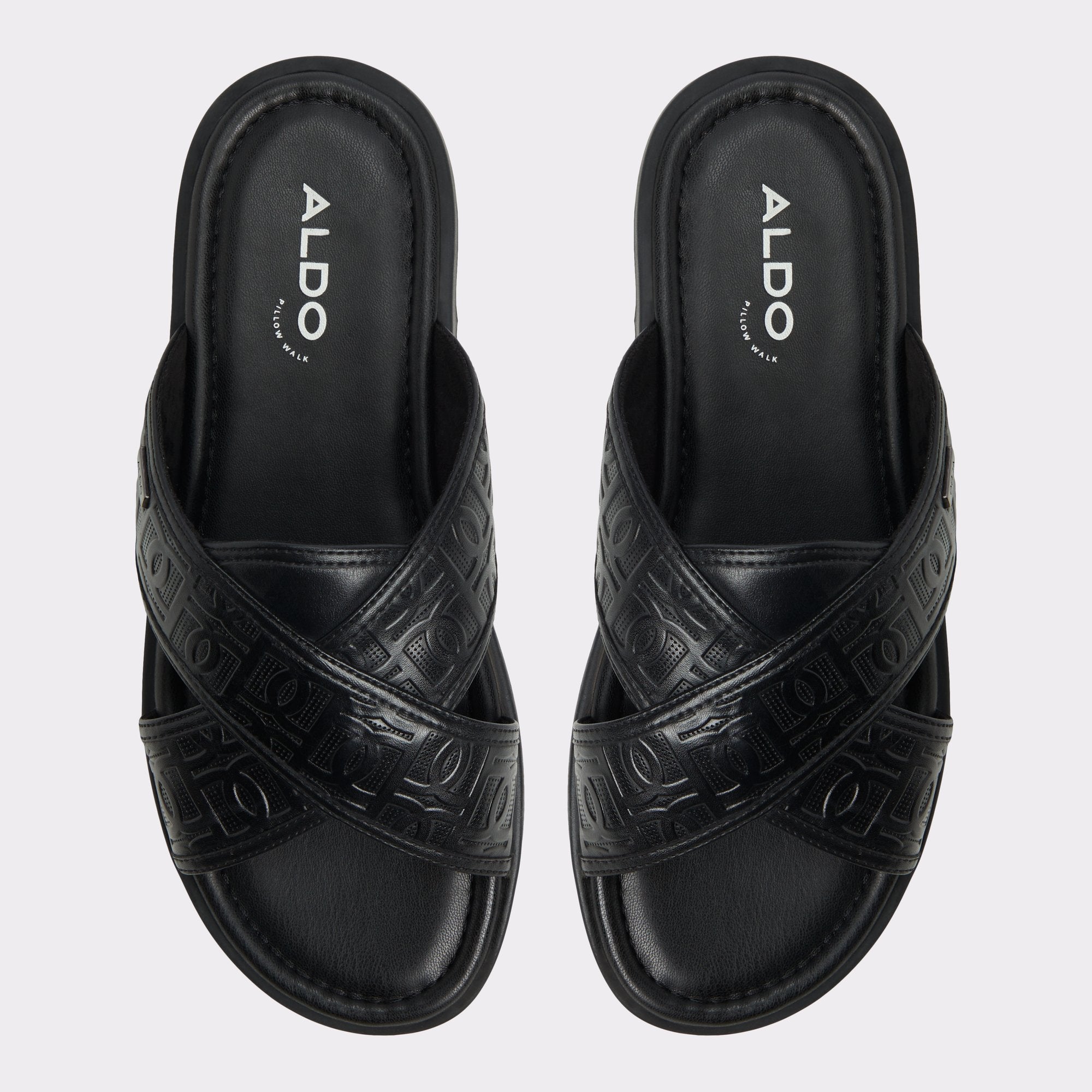 ALDO Olino mules noires brides croisées