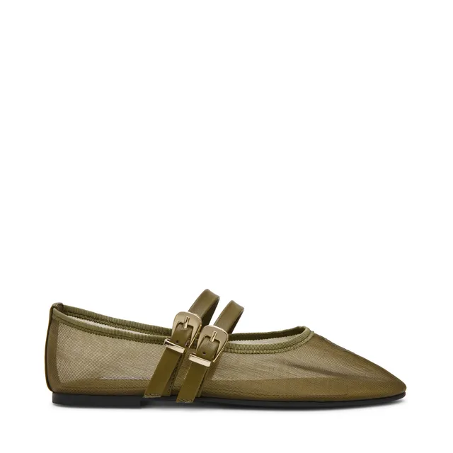 Steve Madden Murray St ballerine maille olive à boucle