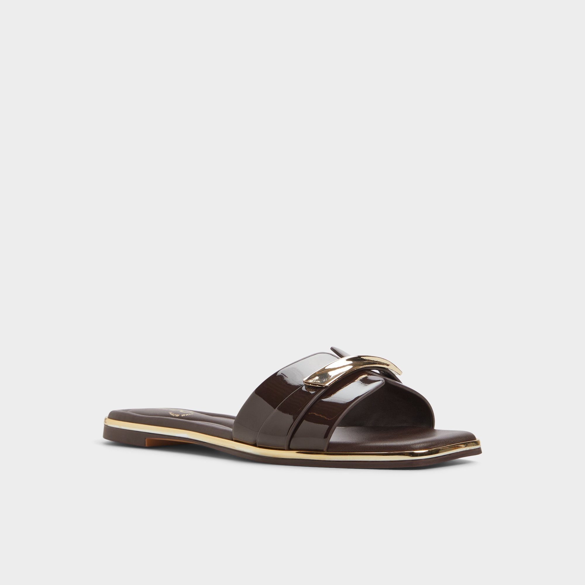 ALDO Darlina sandales plates cuir marron