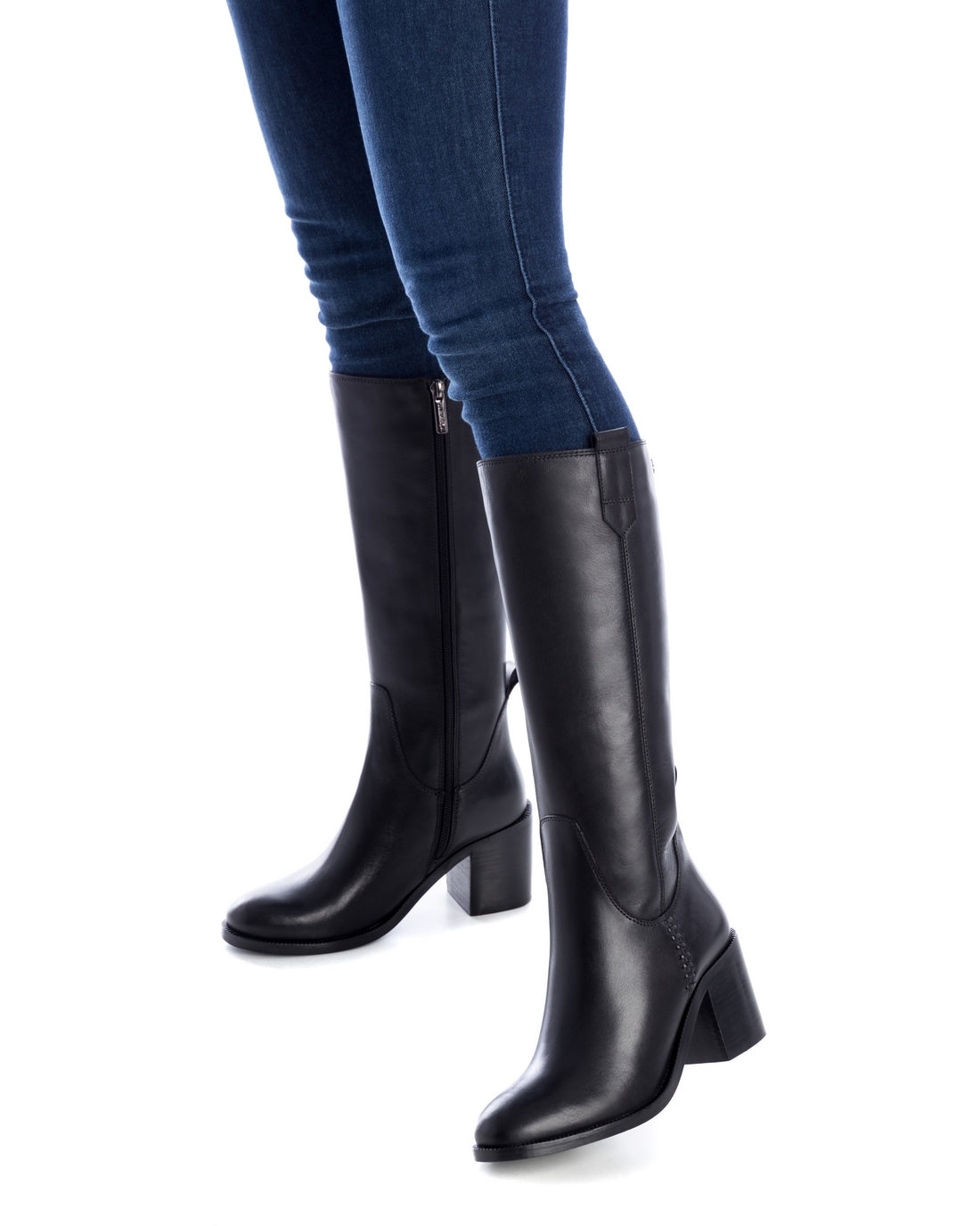Carmela 16005701 botte noire cuir talon moyen