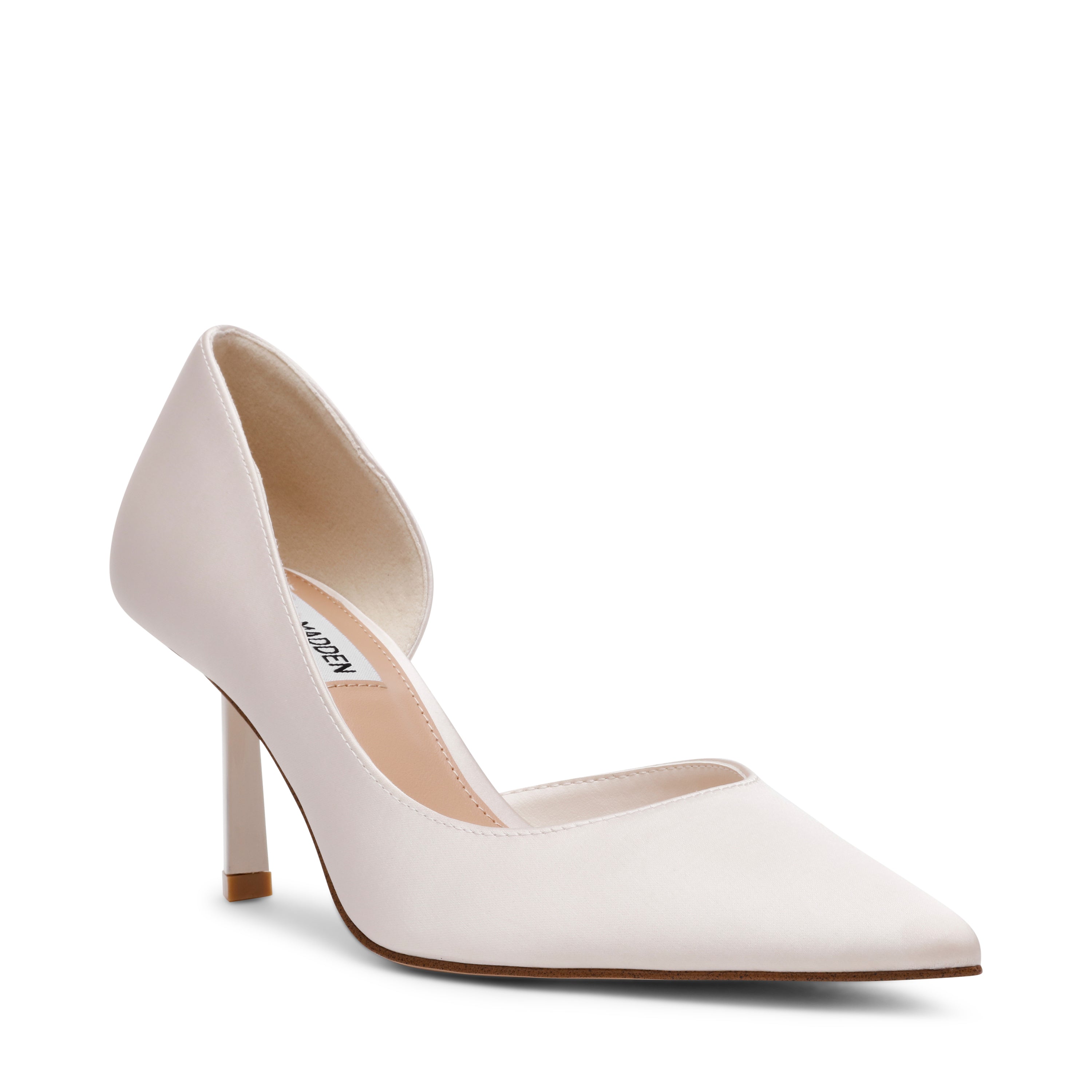 Steve Madden Vena escarpins satin ivoire talon 7 cm