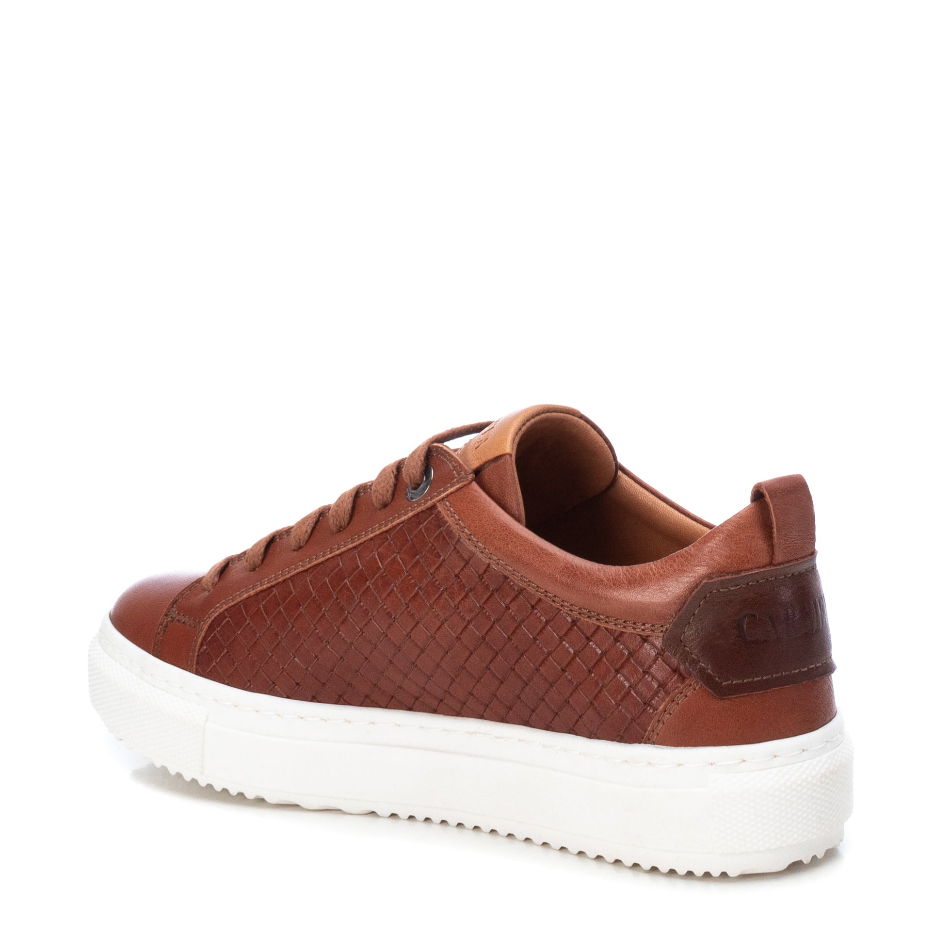 Carmela 16021404 basket marron cuir à lacets