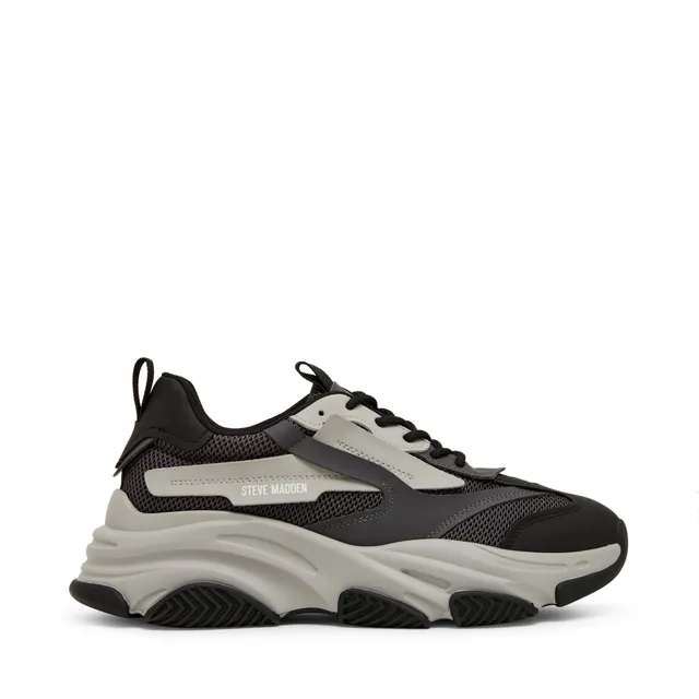 Steve Madden Possess baskets homme noir gris lacets