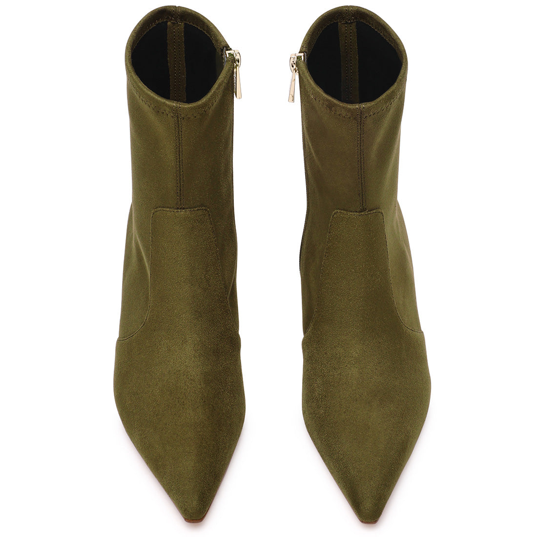 Steve Madden Checklist bottines olive tissu talon 3 cm