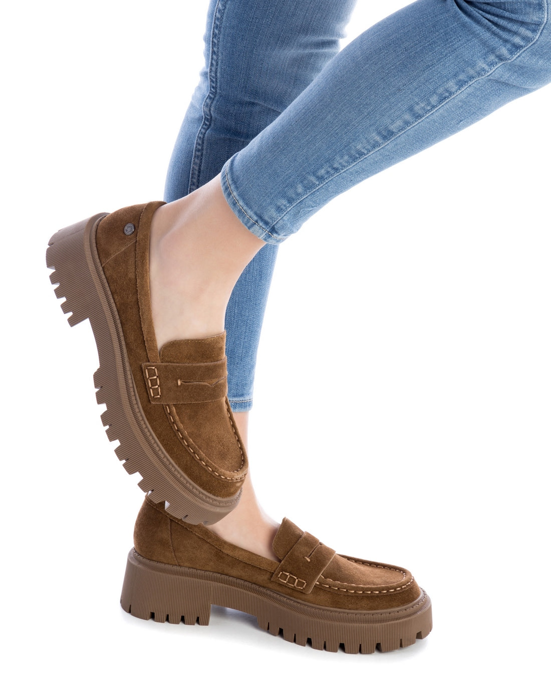 Carmela 16025803 mocassins marron suède track