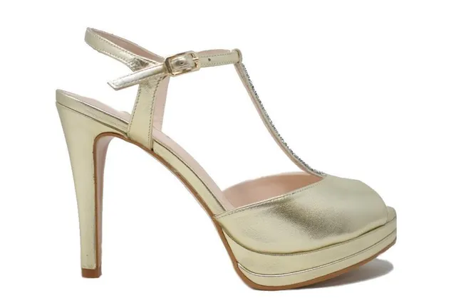 Lodi Pauler sandales mariée cuir blanc talon 11 cm