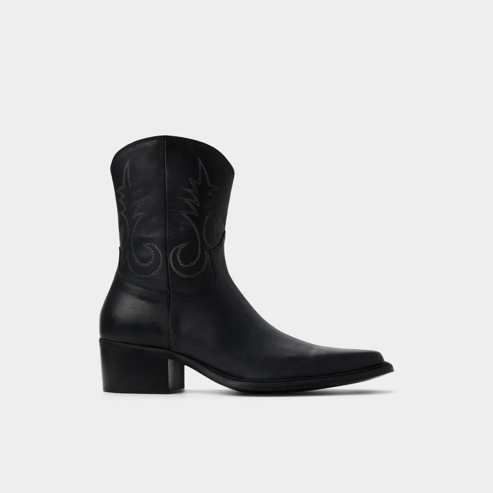 ALDO Guthrie bottines cuir noir western
