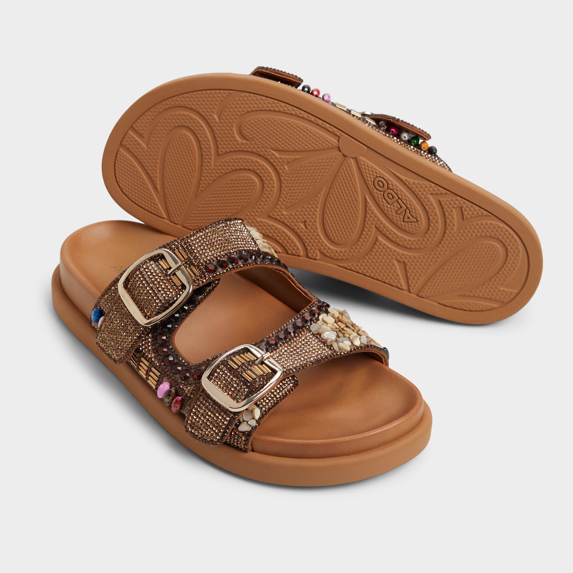 ALDO Bohochic sandales plates marron d’été