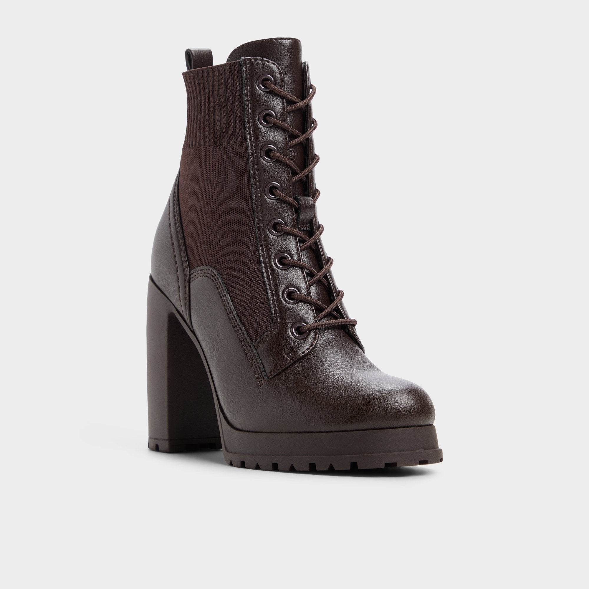 ALDO Rebellious bottines marron talon habillé