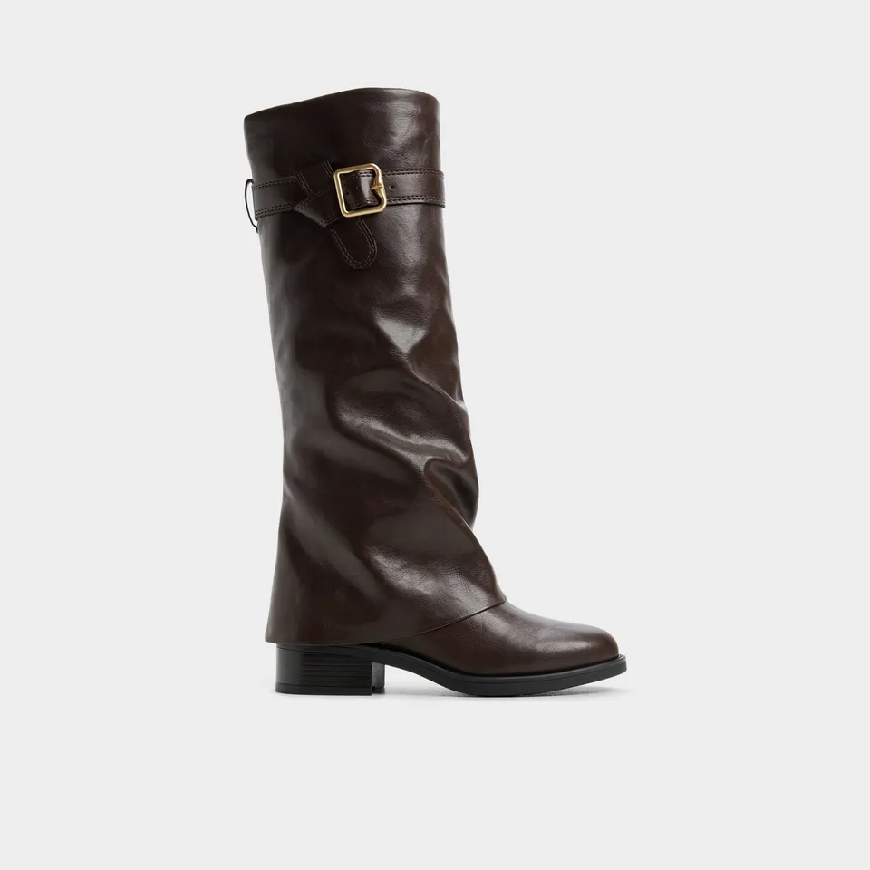 ALDO Eloewiel bottes hautes marron talon bloc