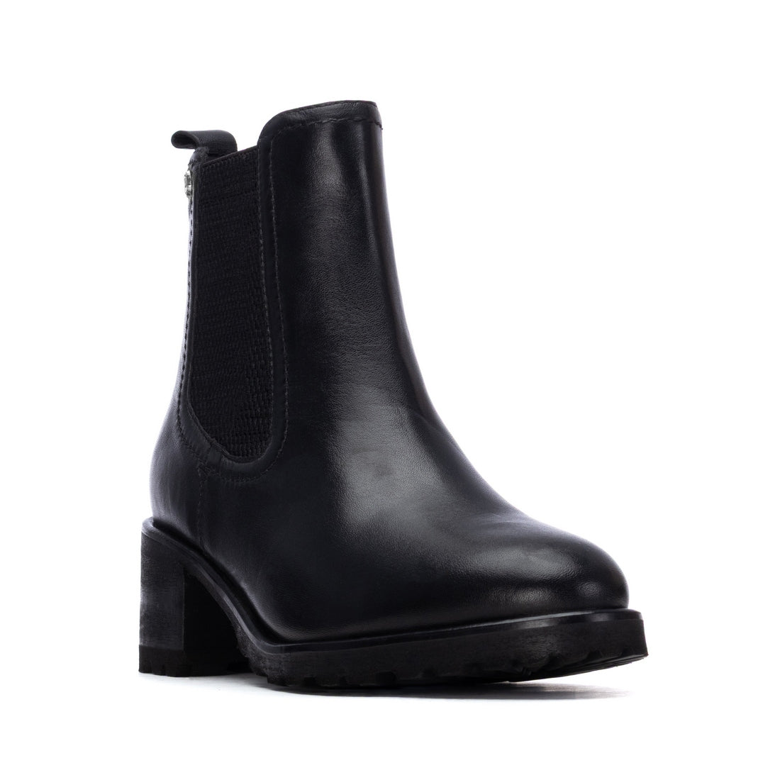Carmela 16400001 bottine cuir noir élastique