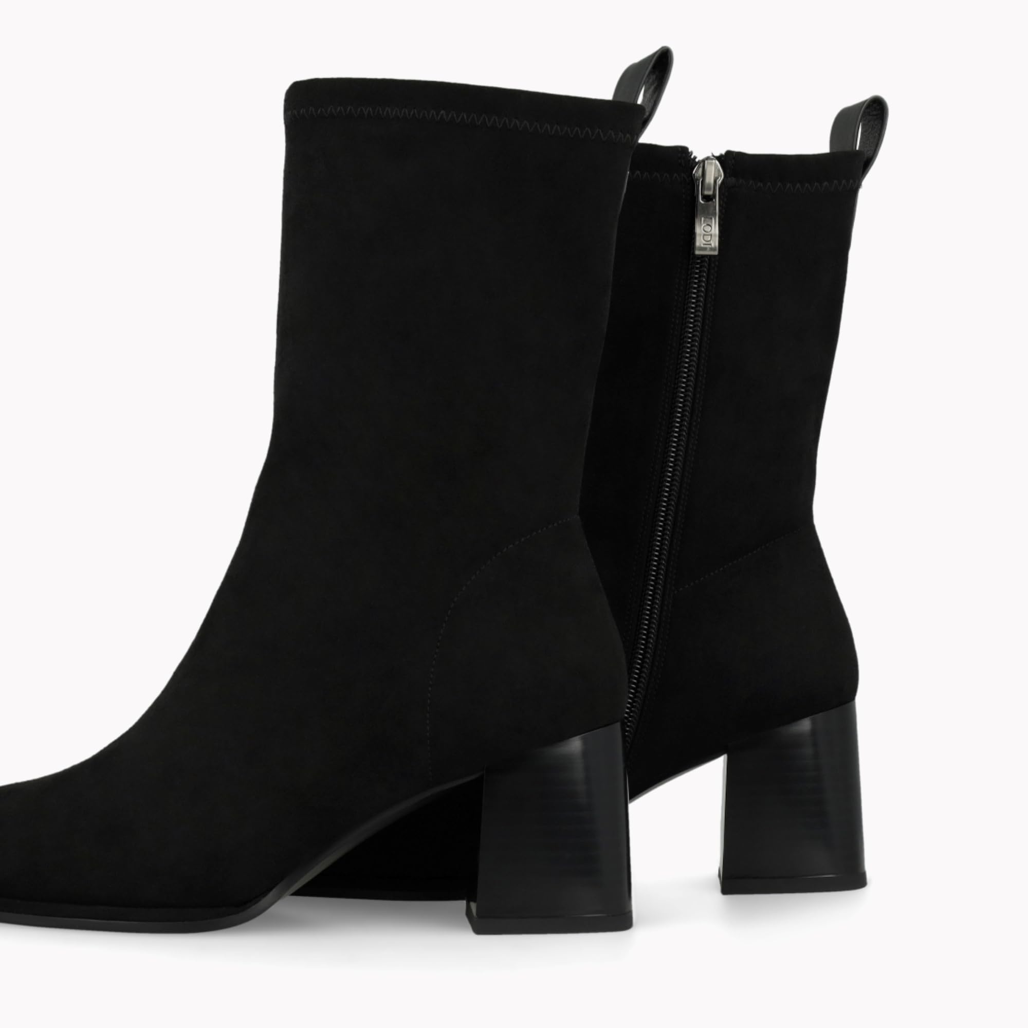 Lodi A-HEKA bottines noires daim véritable