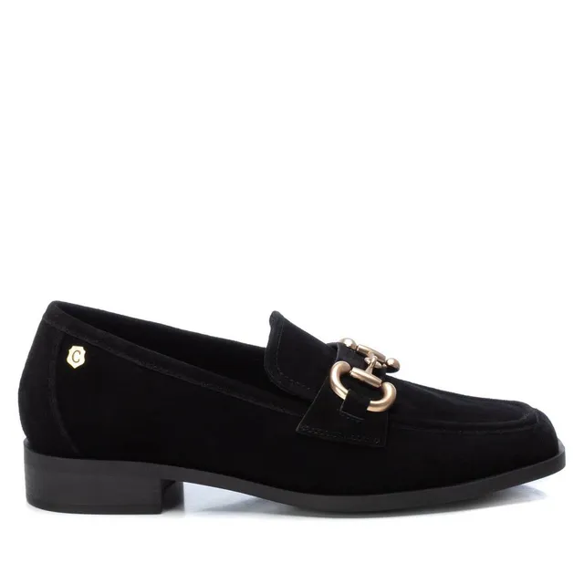 Carmela 16123303 mocassins suède noirs mors métal