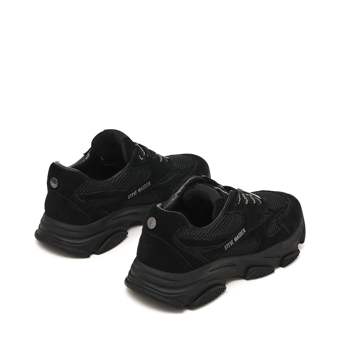 Steve Madden Front Row baskets noires compensées 7 cm