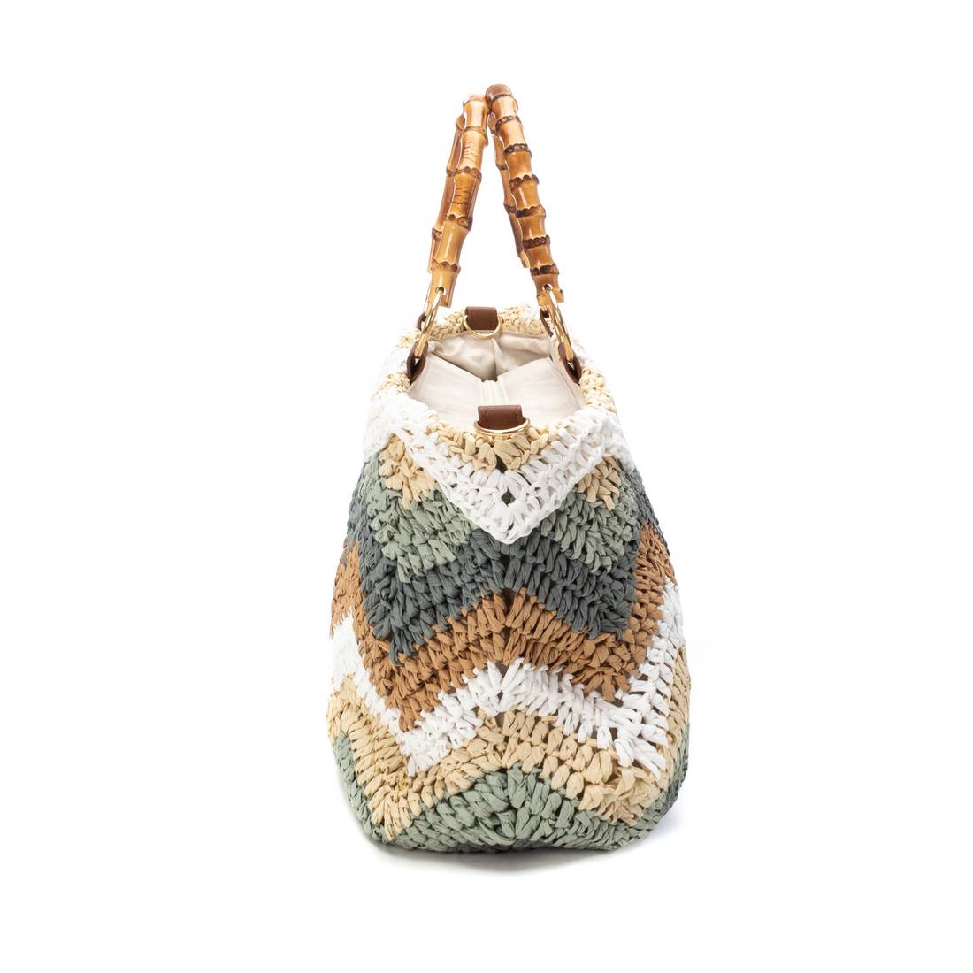 Carmela 18615902 sac rafia vert 24x42 cm