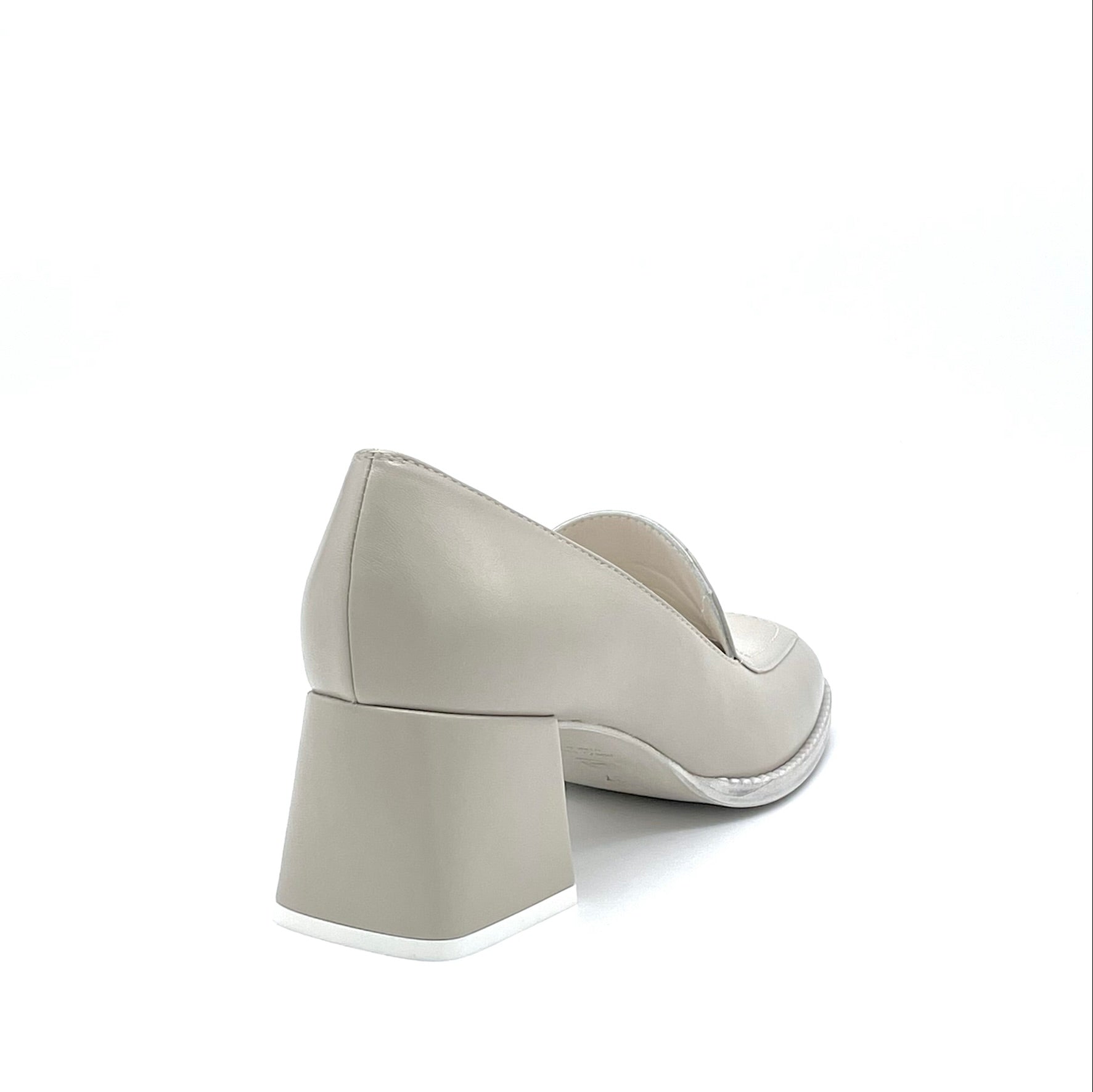 ELATA 12166 mocassins cuir taupe clair talon 5,5 cm
