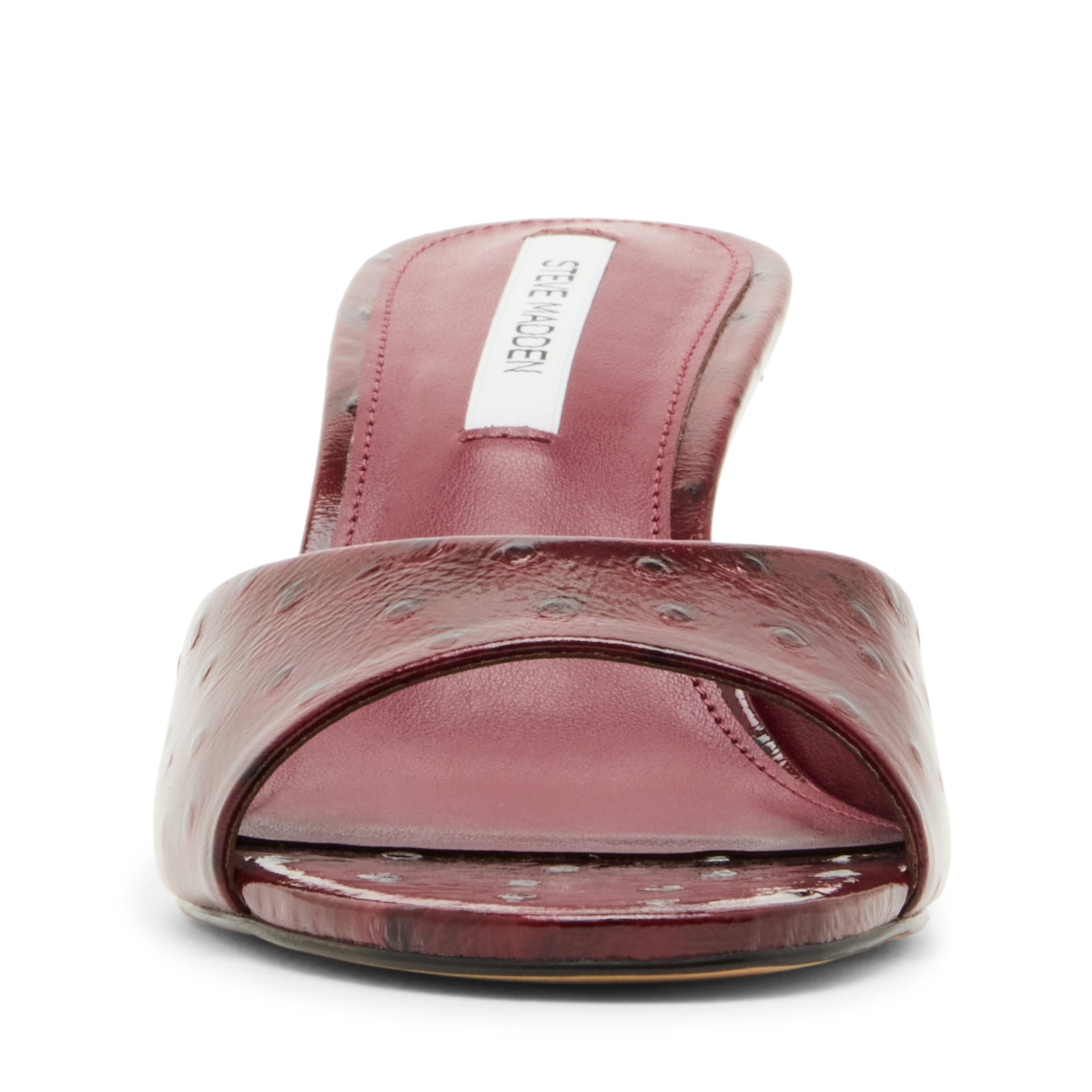Steve Madden Kendrix-Ost mule cuir bordeaux talon 6 cm