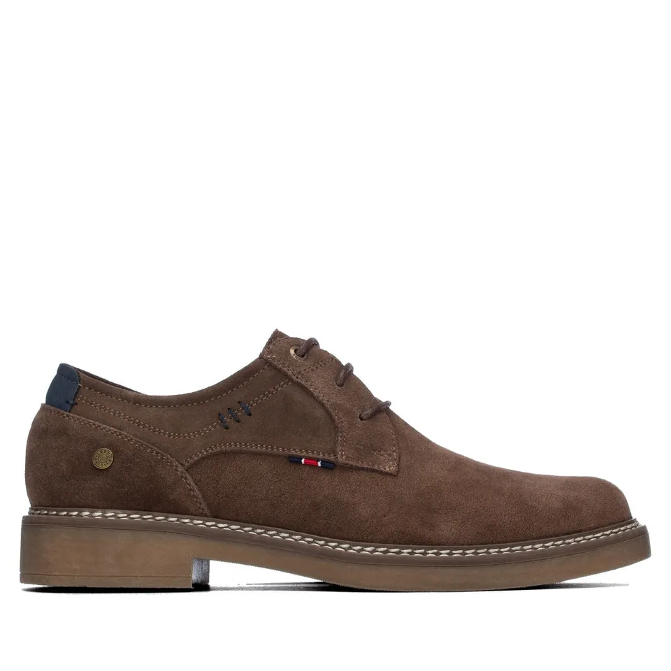 Carmela 16434701 derby homme cuir marron suède