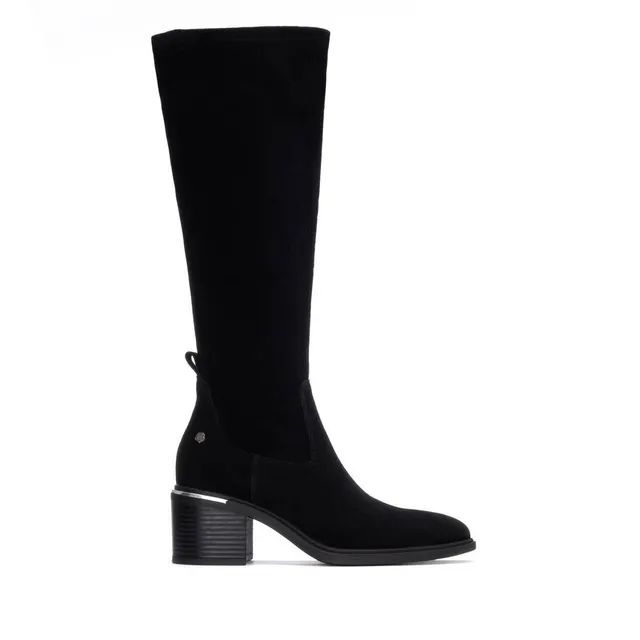 Carmela 16264602 bottines femme noir cuir talon moyen