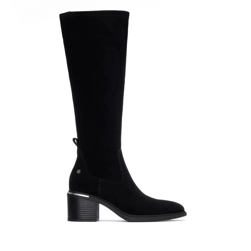 Carmela 16264602 bottines femme noir cuir talon moyen