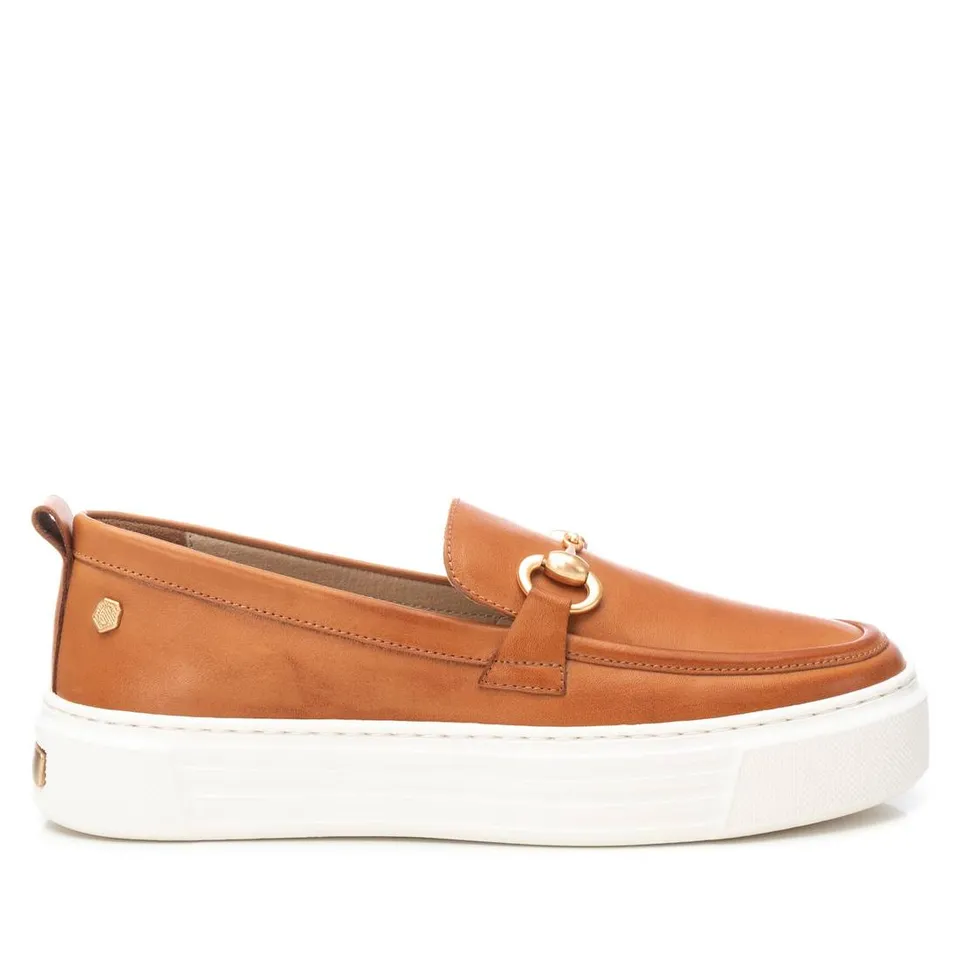 Carmela 16206502 mocassin femme camel cuir sans lacet