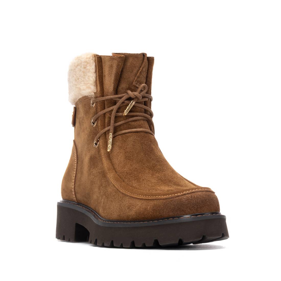 Carmela 16271702 bottine camel fourrée à lacets