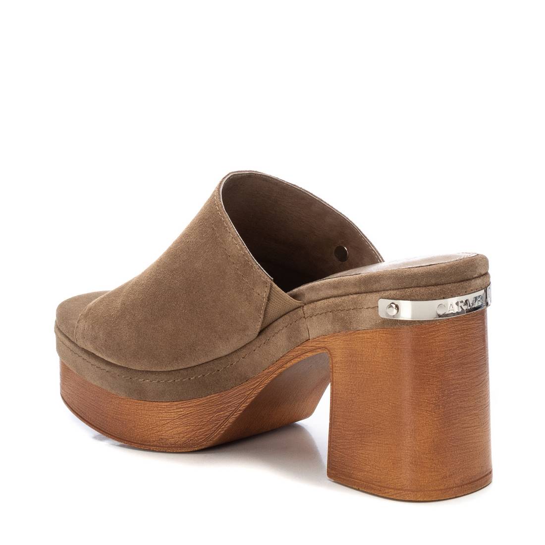 Carmela 16067703 sabots femme marron talon bois