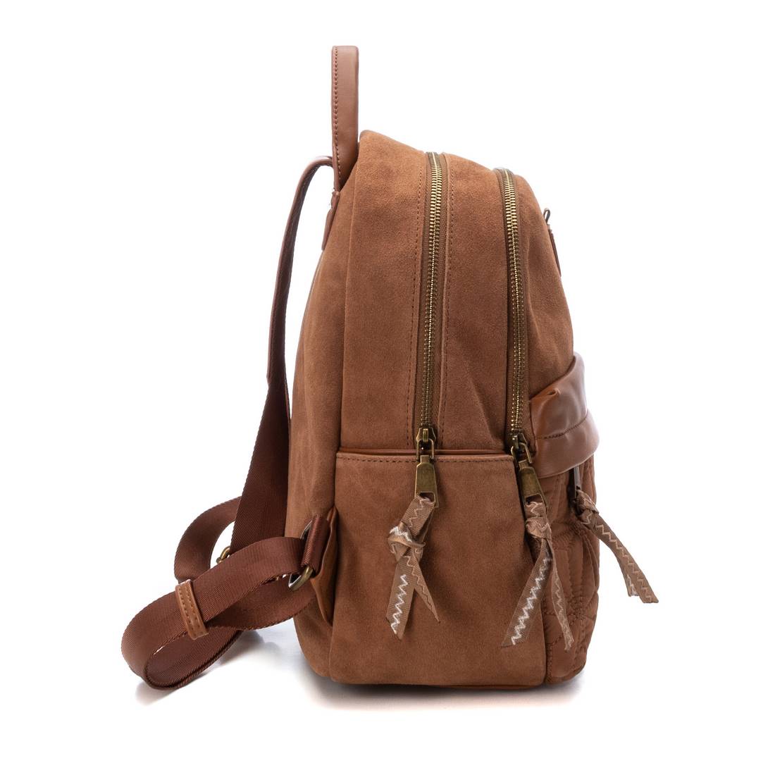 Carmela 18605002 sac à dos marron cuir véritable