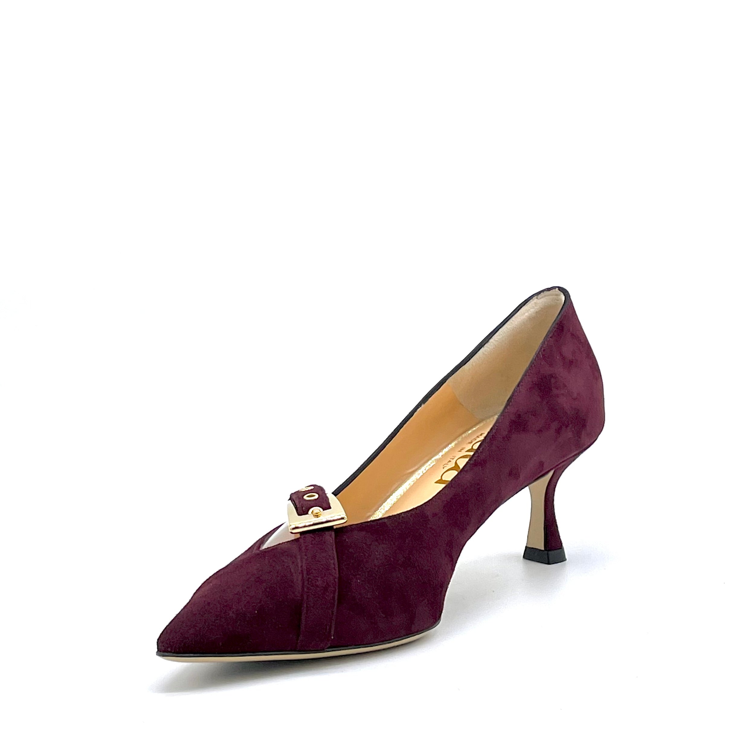 Elata 55503_2 escarpins daim bordeaux 5,5 cm
