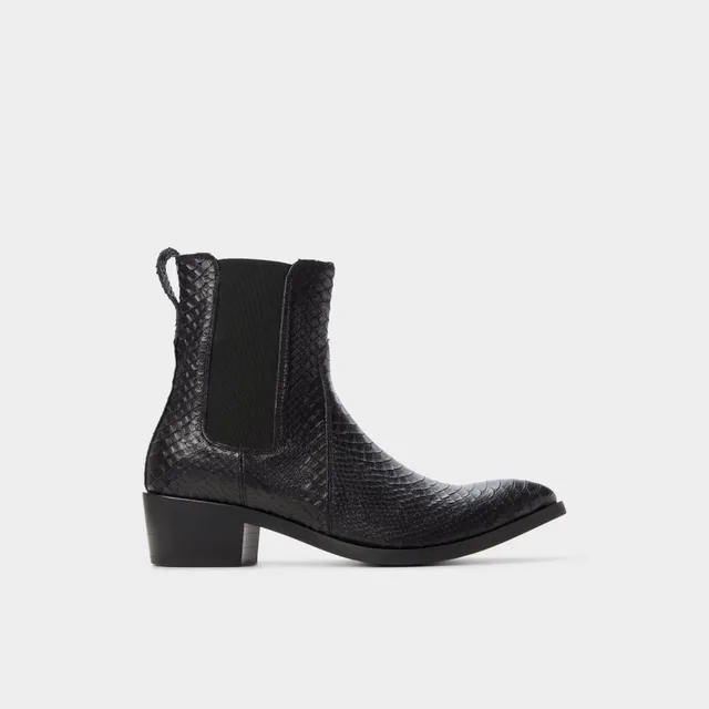ALDO Mavrik bottes western noires serpent
