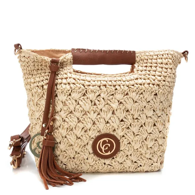 Carmela 18610301 sac bandoulière femme rafia marron