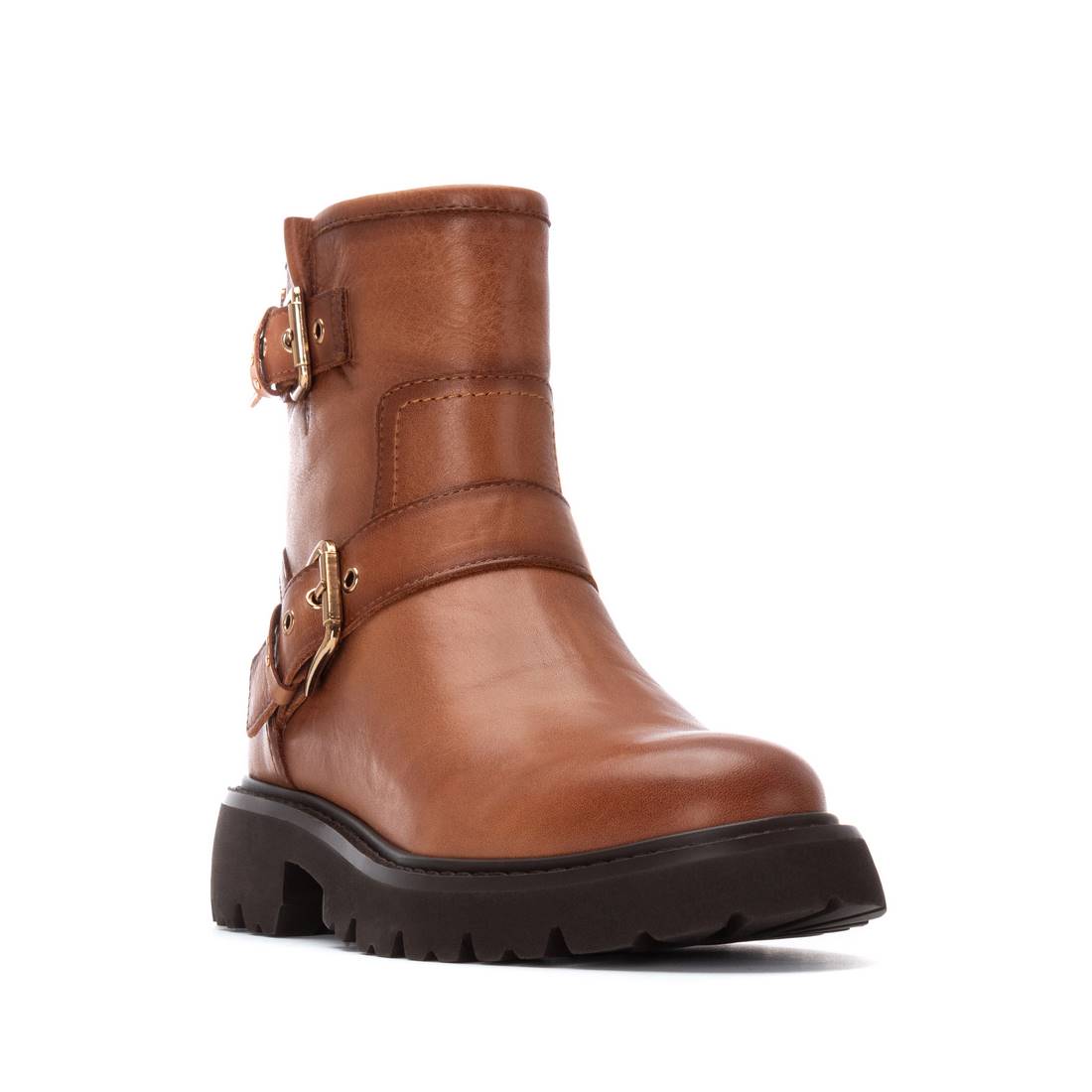 Carmela 16259102 bottine cuir camel a talon