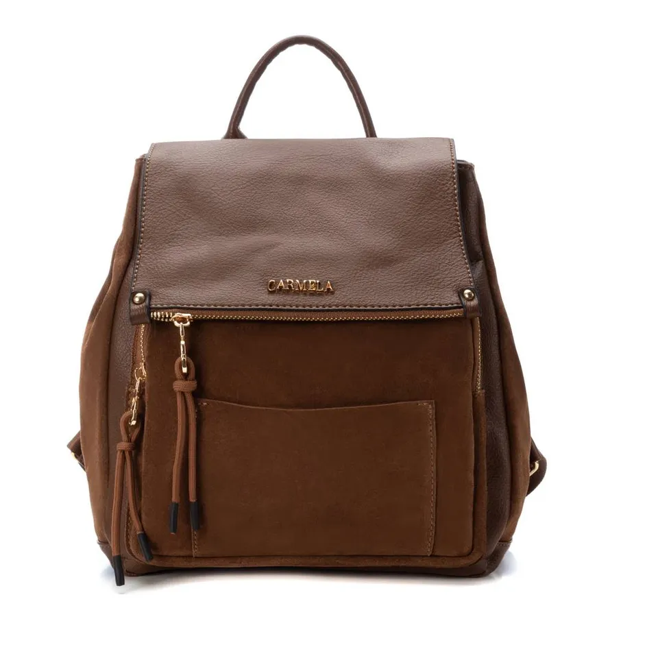 Carmela 18612202 sac à dos femme marron cuir suède