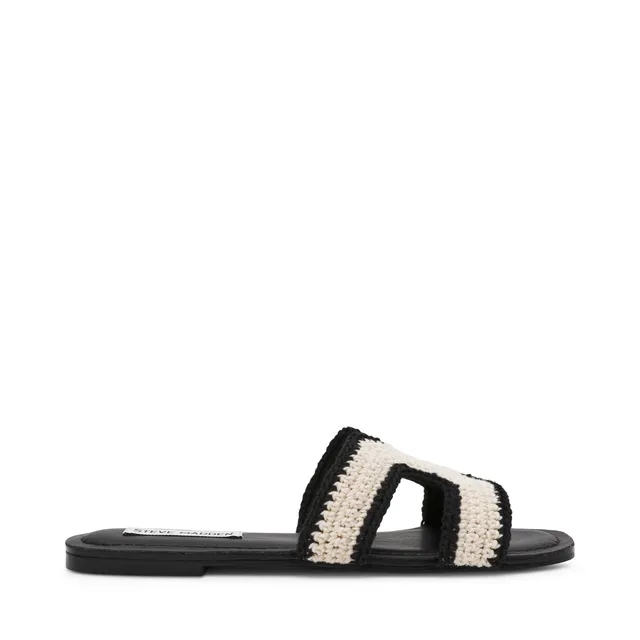 Steve Madden Zarnia-W sandale noir bone textile